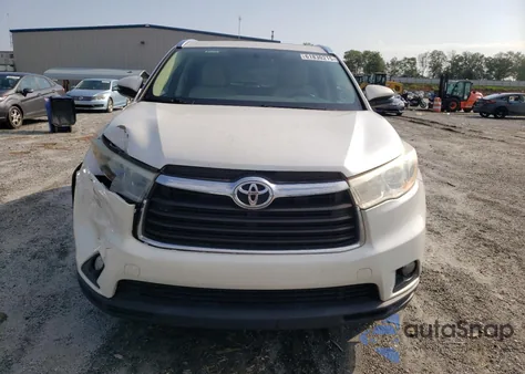 2014 Toyota Highlander Xle from USA, damaged, VIN 5TDKKRFH9ES026878